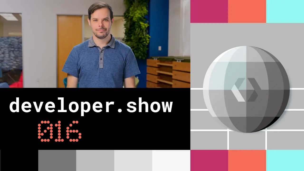 A YouTube thumbnail for The Developer Show