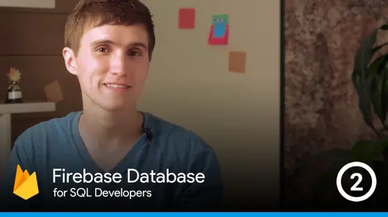 David East in a YouTube Thumnail for Introducing the Firebase Database for SQL Developers series."
